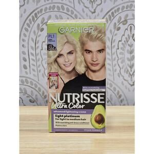 Garnier Nutrisse PL1 Light Platinum Hair Color Coconut Ultra Color Blondes